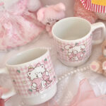 Mikko illustrations Ceramic Mug – Sweet Picnic Pink (300ml)