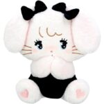 Mikko illustrations Blushing Camy Black Ribbon Plushie - M Size