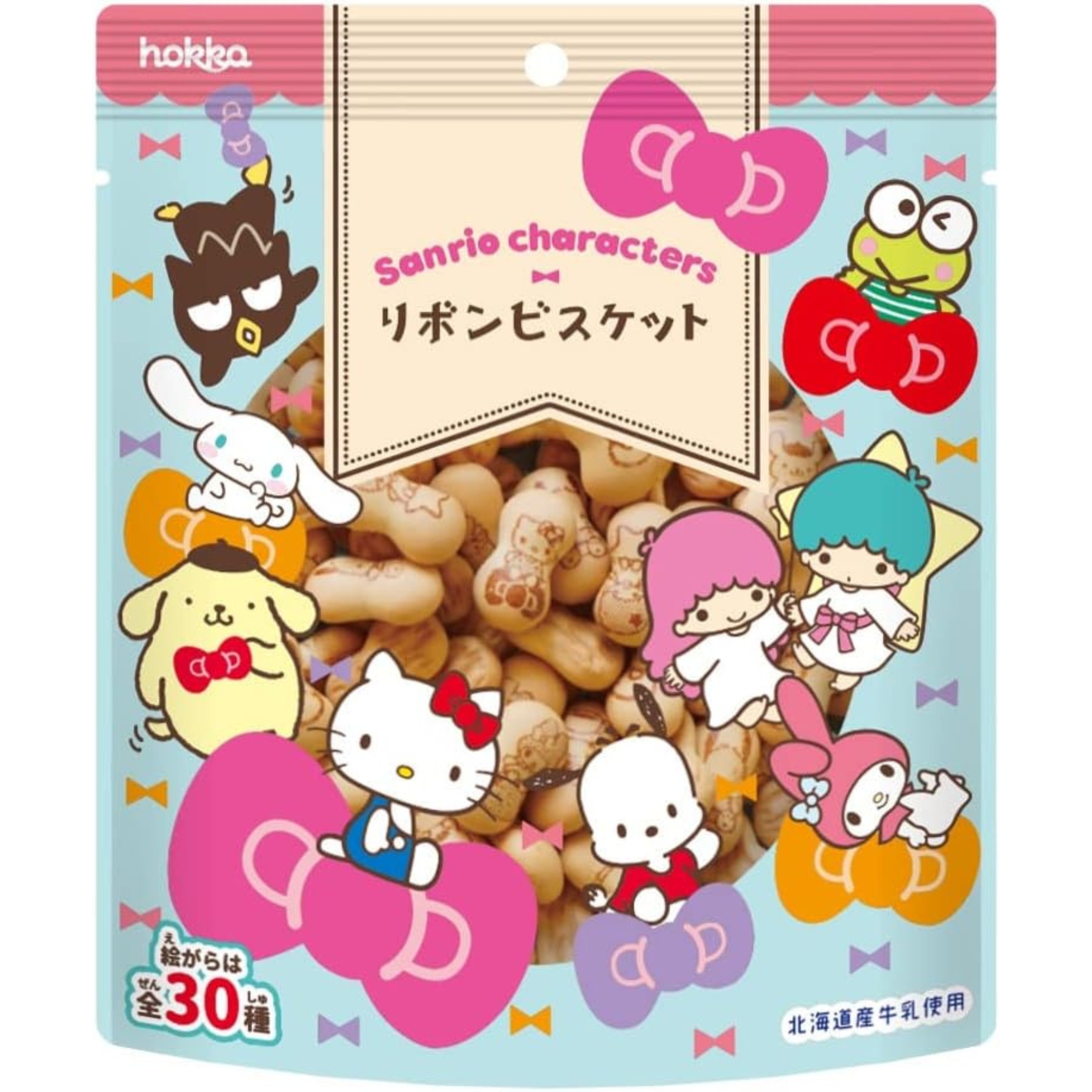 5 Hokuriku Seika Sanrio Characters Ribbon Biscuits - L Size - Image 1