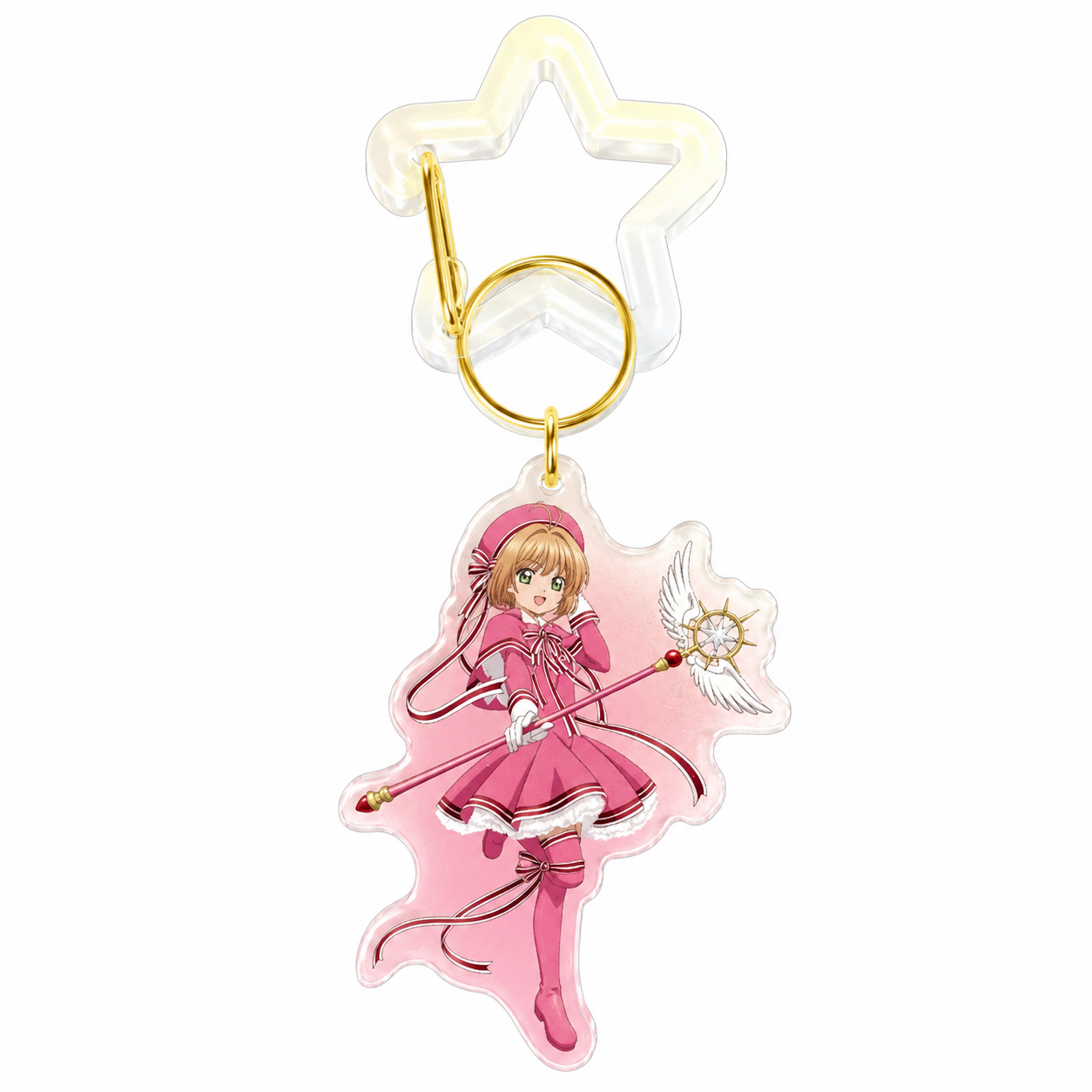 7504C637-8E1B-439A-A128-3A2D782D3FB0 Cardcaptor Sakura Acrylic Star Keyholder - Image 1