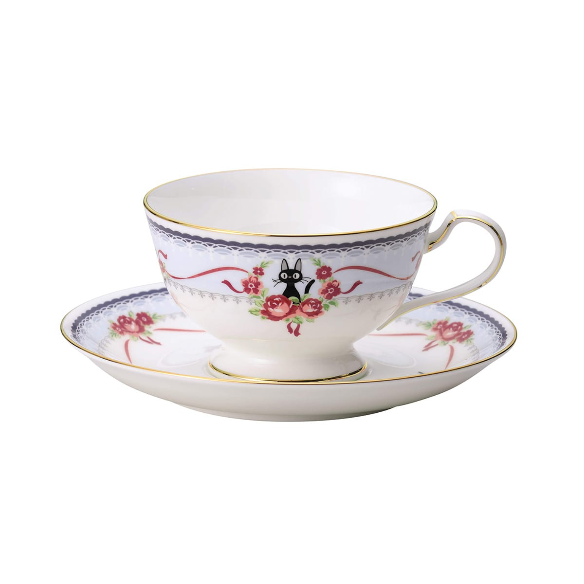 Products - 25 Kiki’s Delivery Service Jiji Cup & Saucer (Blue) - Image 1